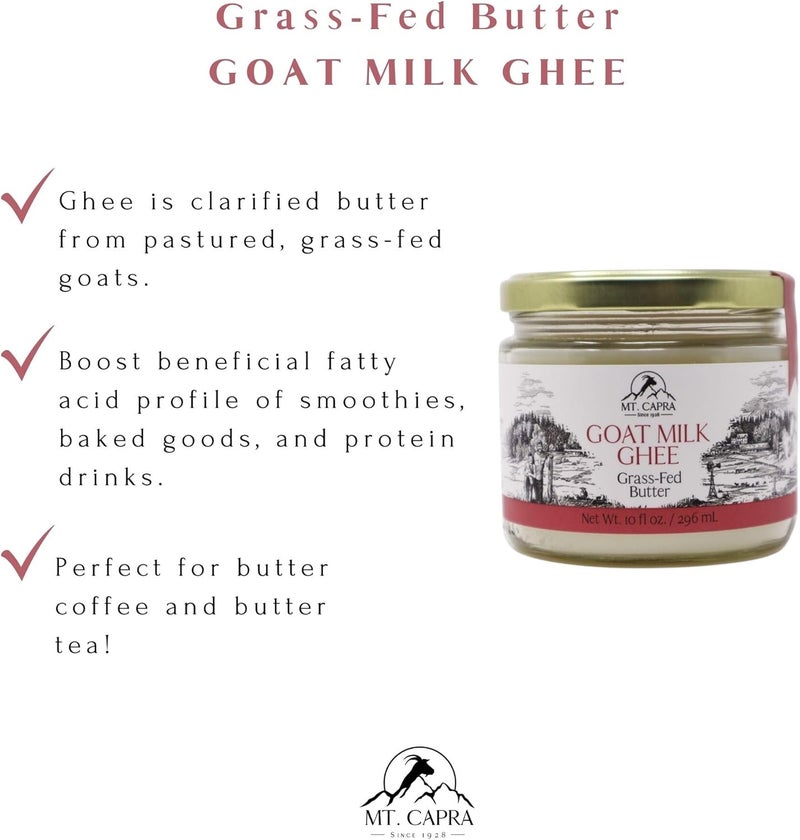 Mt Capra Mt. Capra Goat Milk Ghee - Grass Fed Clarified Butter - Image 3