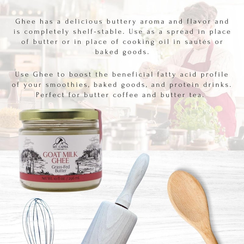 Mt Capra Mt. Capra Goat Milk Ghee - Grass Fed Clarified Butter - Image 5