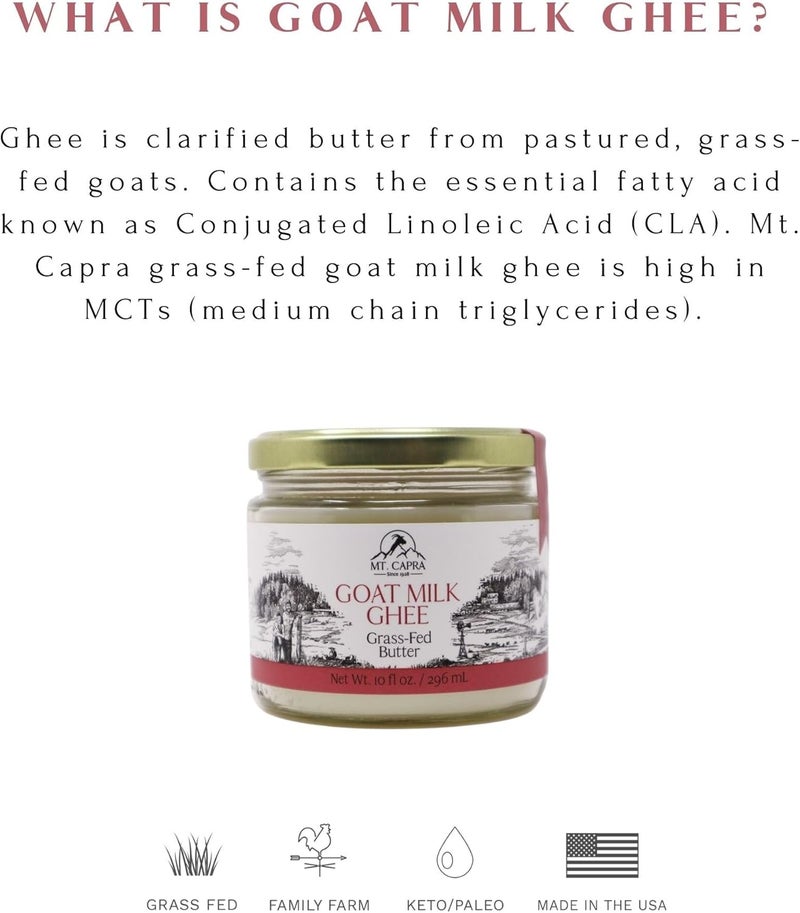 Mt Capra Mt. Capra Goat Milk Ghee - Grass Fed Clarified Butter - Image 4