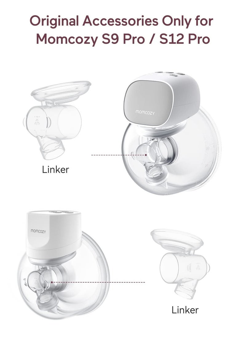 Momcozy - Linker Compatible with Momcozy S9 Pro/S12 Pro Wearable Breastpump. Original S9 Pro/S12 Pro Breast Pump Replacement Accessories, 1 Pack - Image 1