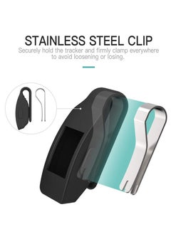 Y&D 2-Pack Clip Holder Compatible with Fitbit Inspire/ Inspire HR, Soft Silicone Clasp Case Women Men for HR  - Image 5