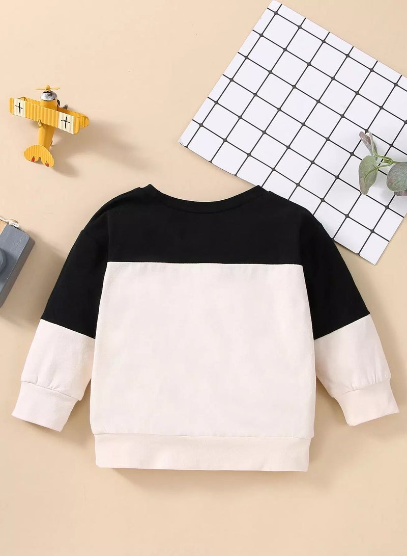Baby Color Block Crew Neck Sweatshirt - Image 2