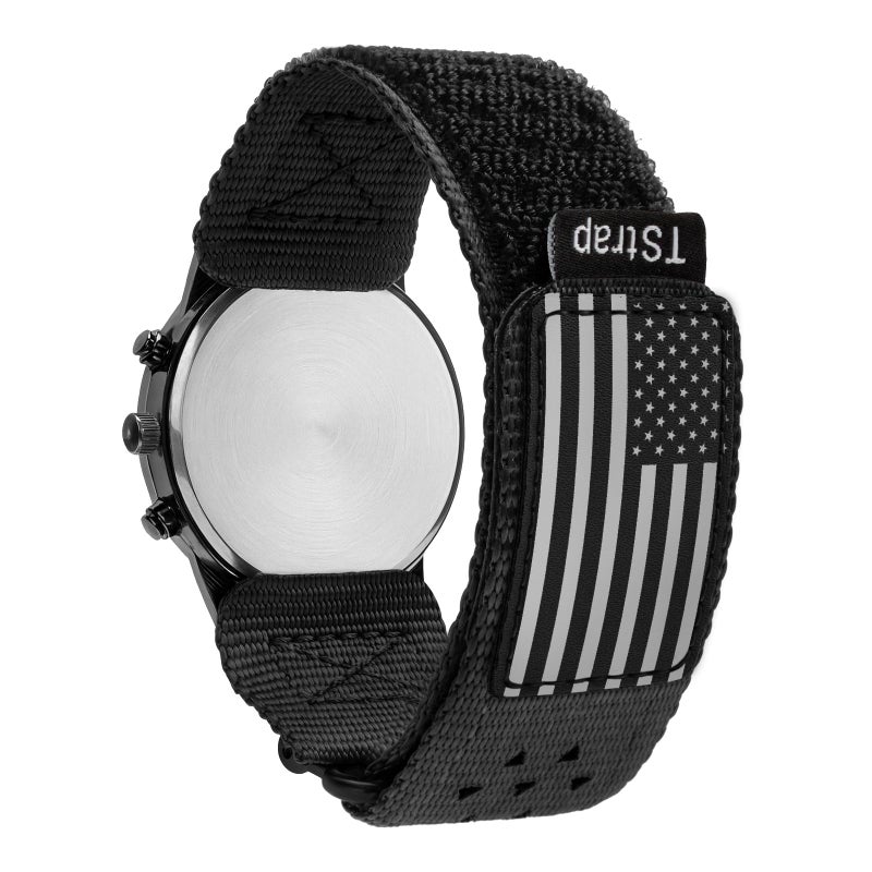 TStrap Nylon Sport Watch Band - Stars-Stripes Flag Quick Release Watch Straps for Men Women - Athletic Military Smart Watch Bracelet Replacement - Correa para Reloj Hombre - 18mm 20mm 22mm - Image 1