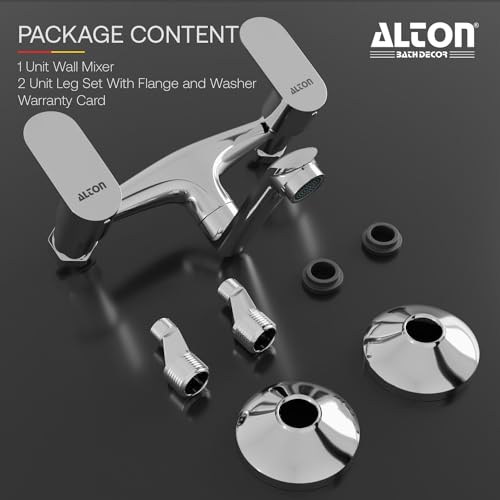 ALTON AXN9475 Brass, Wall Mixer Non Telephonic, Chrome Finish - Image 3