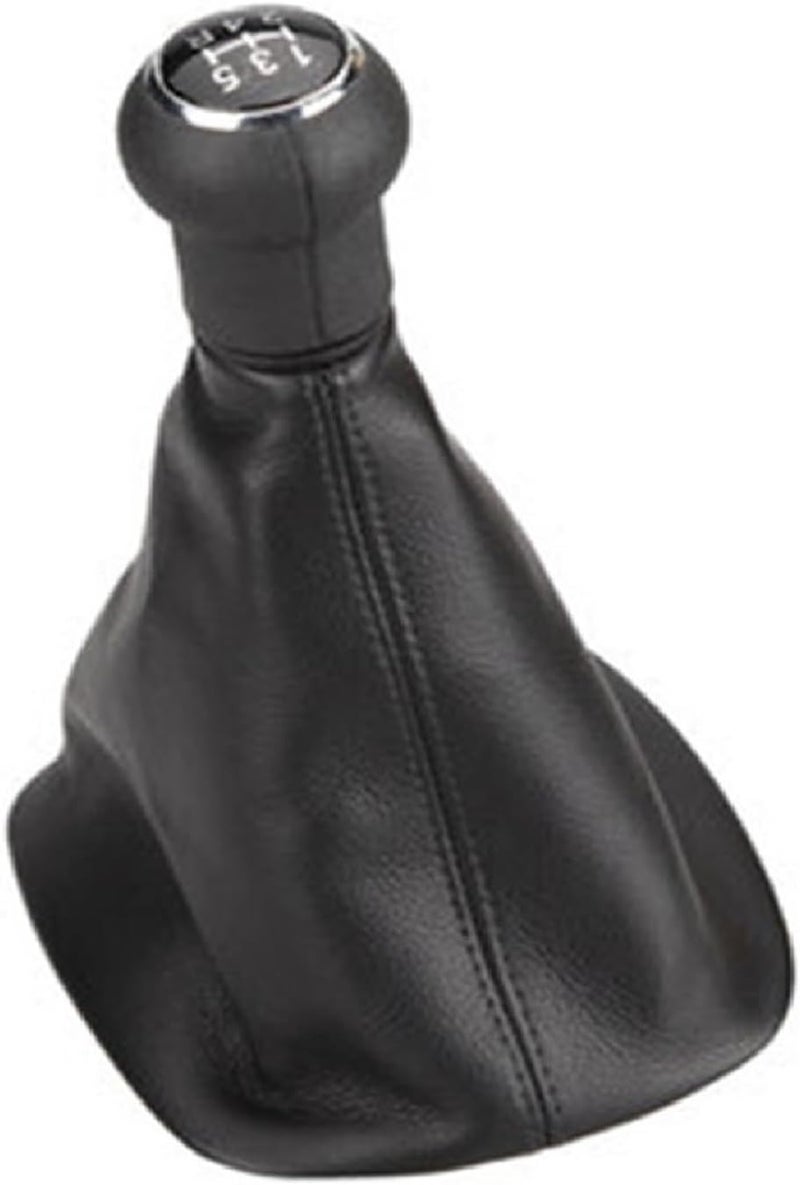 Wivplex 5-Speed Gear Shift Knob with Leather Boot for VW Passat B5 - Image 1