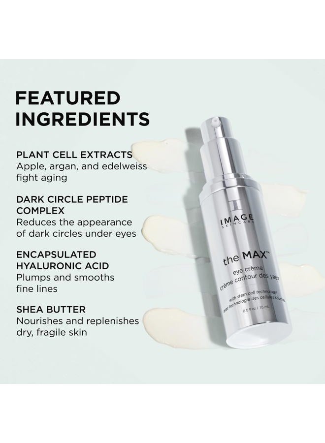 IMAGE SKINCARE , the MAX Eye Crème, Under Eye Cream to Reduce Appearance of Fine Lines and Puffiness for Brighter Looking Eye Area, 0.5 oz - Image 3