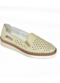 Fox Shoes P555501103 Beige Leather Women's Shoes  - Image 5