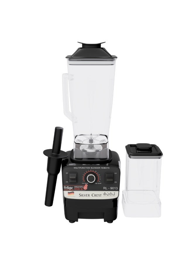 SILVER CREST 5500W Commercial Heavy Duty Blender & Food Processor | Professional 2L Capacity | 8-Blade Stainless Steel | Integrated Safety Lock | Ice Crushing, Smoothie Maker, Grain Grinder - Image 5
