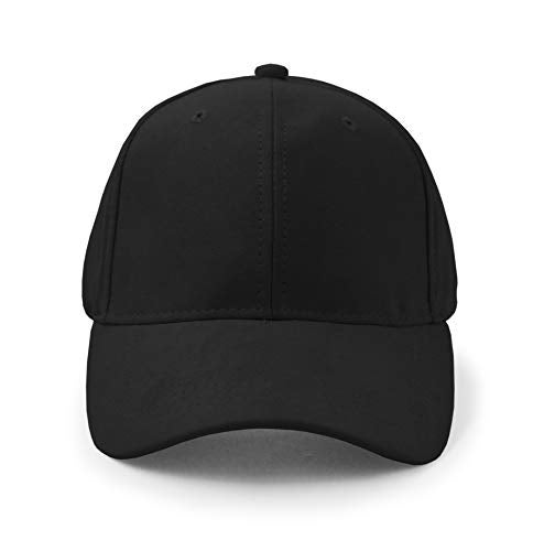 UltraKey Suede Baseball Cap, Unisex Faux Suede Leather Classic Adjustable Plain Hat Baseball Cap(Black) - Image 4