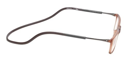 Calabria SP02 Snap Magnetic Reading Glasses +0.00 Crystal Brown Adjustable Temples Eyeglass Around the Neck Hanging Readers - Image 3