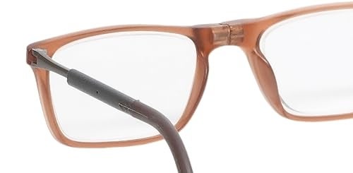 Calabria SP02 Snap Magnetic Reading Glasses +0.00 Crystal Brown Adjustable Temples Eyeglass Around the Neck Hanging Readers - Image 4