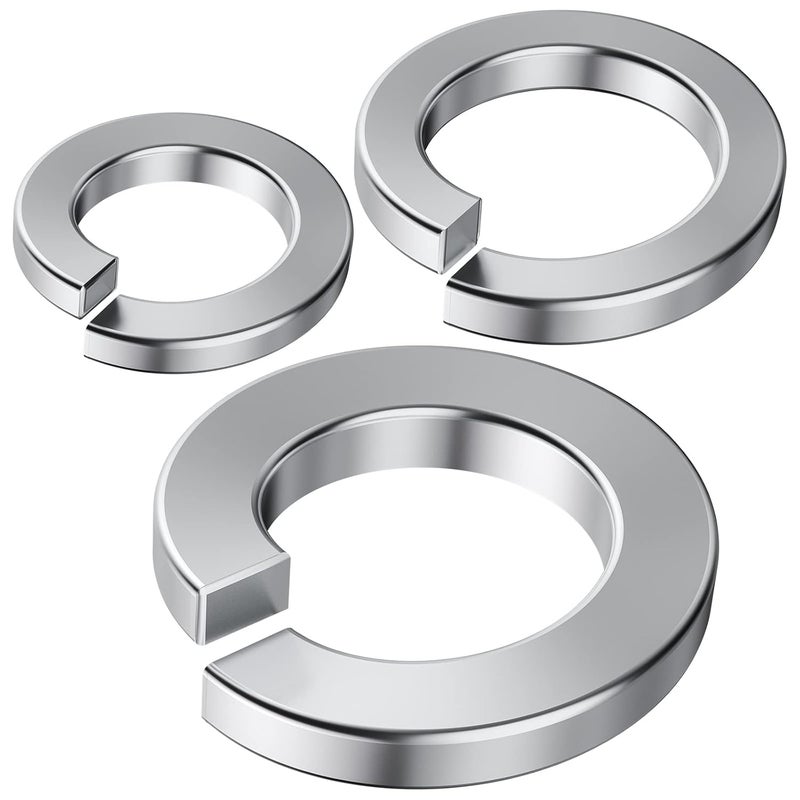 Wensilon Lock Washer kit for Screws and Bolts, (#4#6#8#10#12 1/4 5/16 3/8 1/2 Stainless Steel 304 and Black) Split Lock Washer Set, Suitable for Factory Maintenance, Kitchen, Store and Outdoor - Image 3