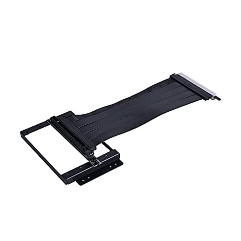 O11D-1X-4 PCI-E 4.0 Vertical Graphics Card Holder for O11Dynamic NOT Compatible with O11 Evo, O11 Dynamic XL, Mini - Black, 200mm Long PCIe Gen4 Riser Cable - Image 2