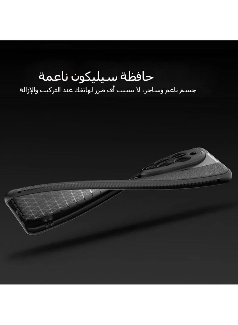 general Compatible with Huawei Nova 13 Pro 5G Luxury Shell TPU Frame & Plated Glass & Leather back cover Compatible with Nova 13 Pro camera protection shockproof shell - Image 3
