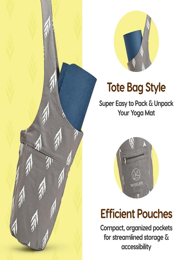 الحكمة والحياة حقيبة حمل حصيرة اليوغا من وايز لايف - رمادي - Image 5