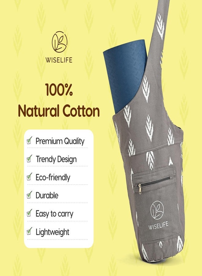 الحكمة والحياة حقيبة حمل حصيرة اليوغا من وايز لايف - رمادي - Image 4