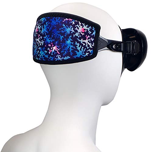 Flow Scuba Gear Diving Mask Slap Straps - Neoprene Cover for Dive and Snorkel Masks (Coral) - Image 2