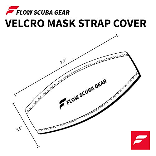 Flow Scuba Gear Diving Mask Slap Straps - Neoprene Cover for Dive and Snorkel Masks (Coral) - Image 3