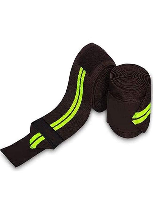 فينوم رباط معصم فينوم (زوج واحد) بطول 18 بوصة، داعم للمعصم في صالة الألعاب الرياضية، رباط معصم، سوار يد مع حزام قابل للتعديل وحلقة للإبهام لصالة الألعاب الرياضية، رفع الأثقال، التدريب الرياضي (أسود وأخضر) - Image 1
