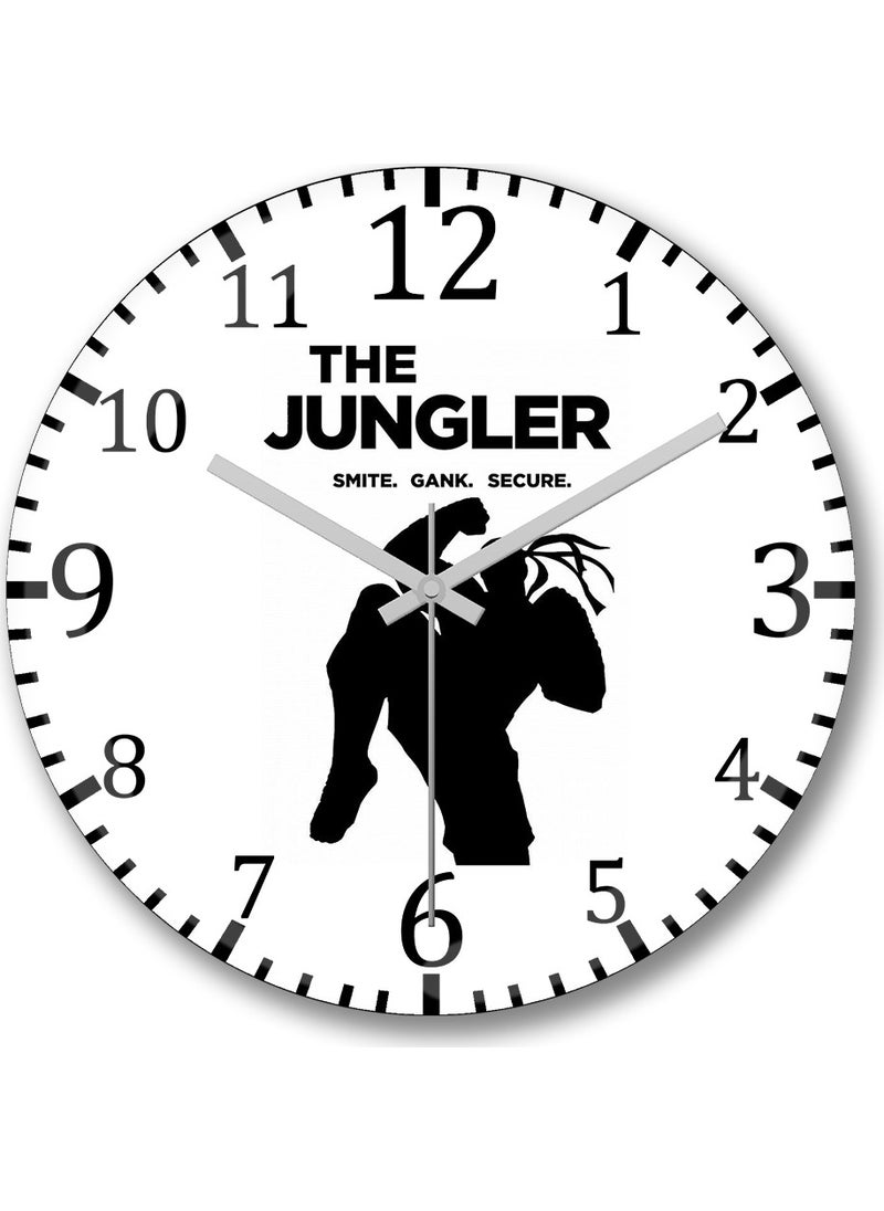 Baskı Dükkanı Print Shop The Jungle Wall Clock Curved Real Glass  - Image 1