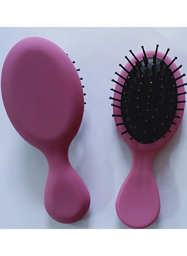 Ucanbe Portable Mini Air Cushion Hair Brush - Soft Nylon Bristles for Wet & Dry Hair, Ideal Travel Companion, Perfect Christmas Stocking Gift - Image 2
