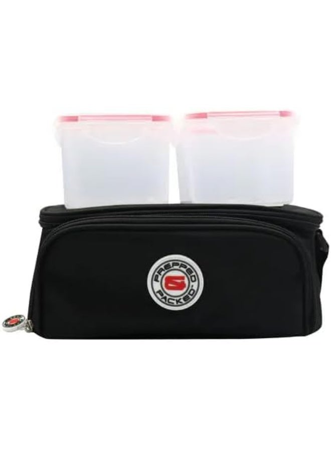 Prepped & Packed 2 Meal Bag - Black Color  - Image 1