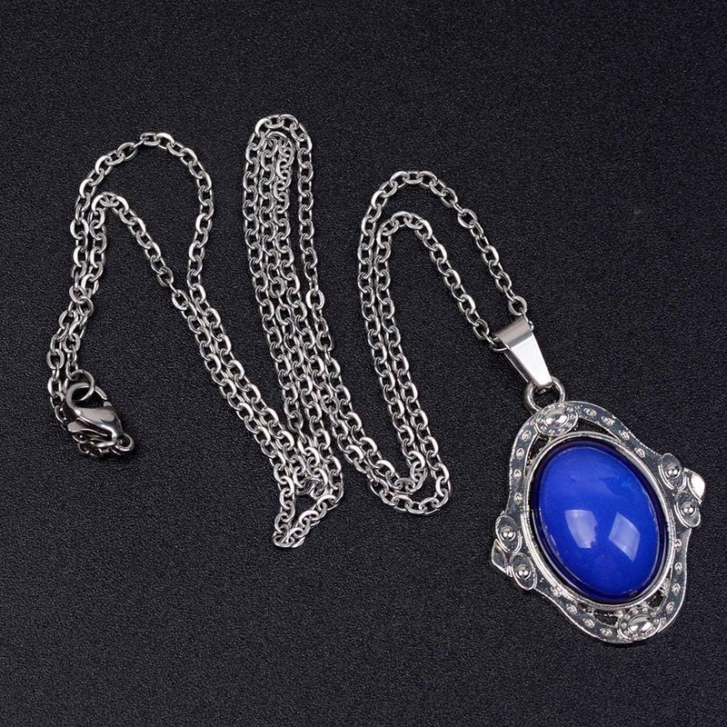 FM FM42 Temperature Sensing Color Changing Pendant Necklace with 19.29" Stainless Steel Rolo Chain - Image 5