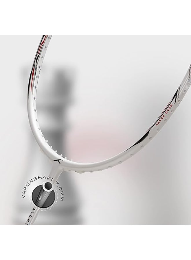 HUNDRED ATOMIC-X 38 PWR Carbon Fibre Strung Badminton Racket with Full Racket Cover | For Intermediate Players | 85 grams | Maximum String Tension - 38lbs - Image 2