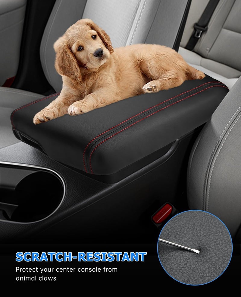 INTGET Leather Armrest Cover for Kia Optima 2011-2015 - Image 4