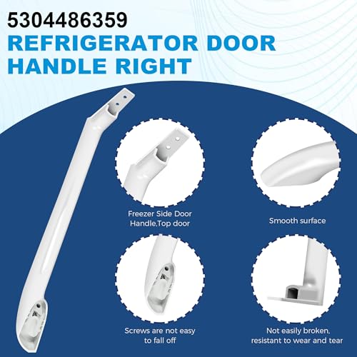 Romalon 5304486359 Refrigerator Door Handle Replace 5304506469 5304504507 5304497105 AP6036330 Right Refrigerator Side Door Handle FFTR1814QW4A FFTR1821QW0 FFTR1821QW1 FFTR1814QW3 LFTR1814LWK by Romalon - Image 3
