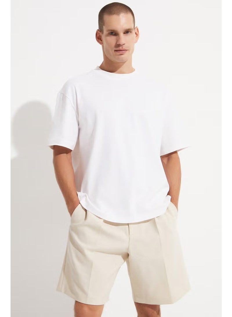 JUNE Men's Oversize 100% Cotton Crew Neck T-Shirt - Image 4