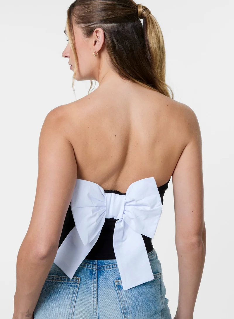 Pink Vanilla  Bandeau Bow Back Top for Women | Best Price UAE