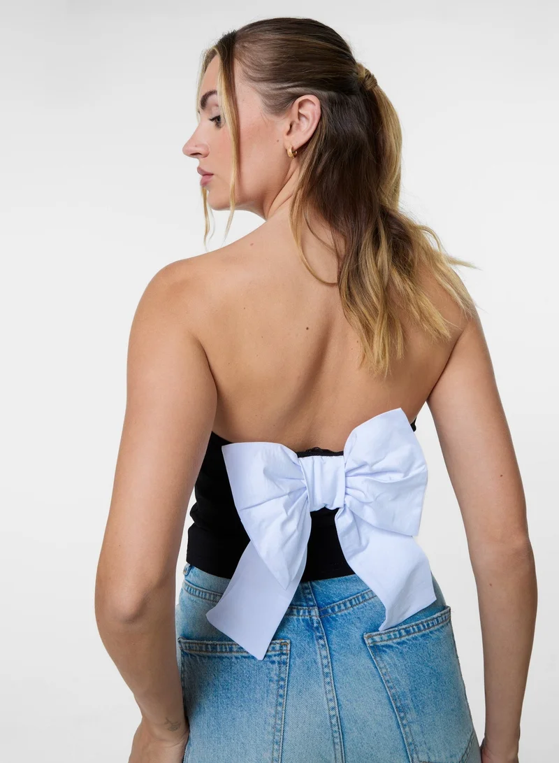 Pink Vanilla  Bandeau Bow Back Top for Women | Best Price UAE
