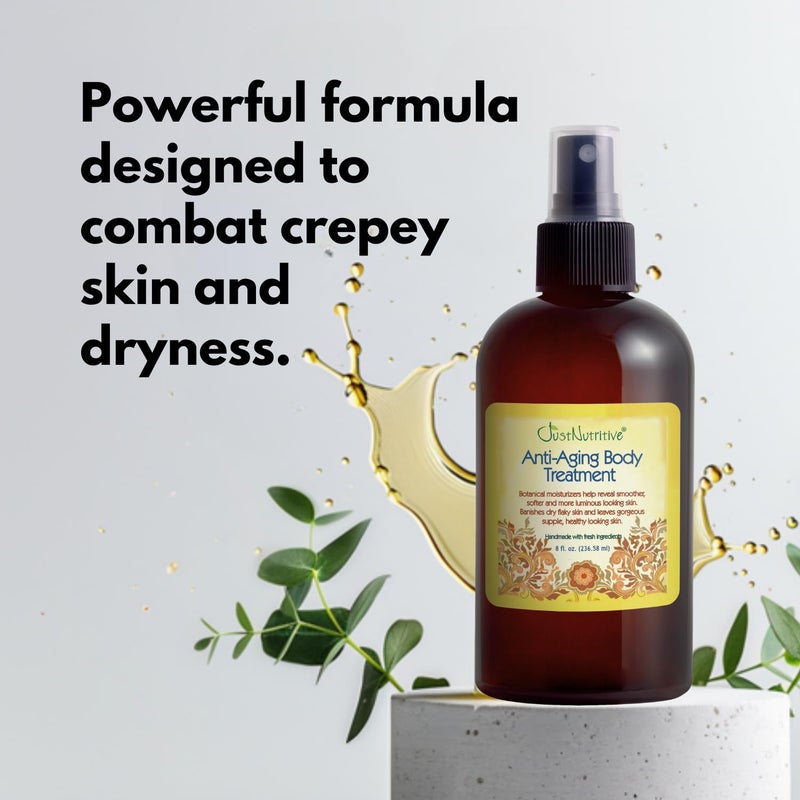 Just Nutritive Anti-Aging Body Treatment | Anti-Aging Moisturizer | Anti-Aging Skin Care | Body Oils | Body Moisturizer Skin Products For Anti-Aging 8 Fl Oz - Image 2