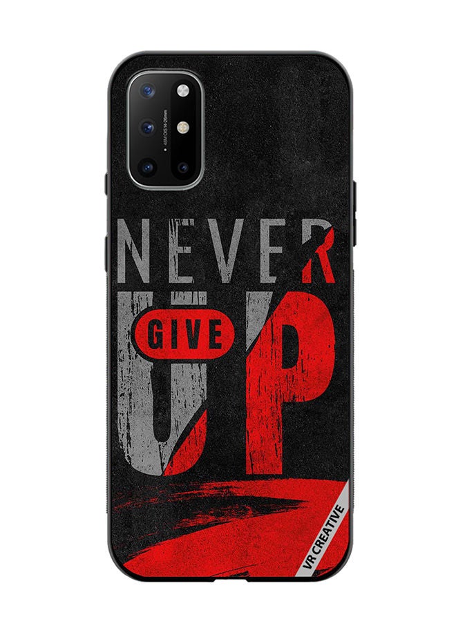 VR CREATIVE Protective Case Cover For OnePlus 8T Never Give Up Design Multicolour - Image 1