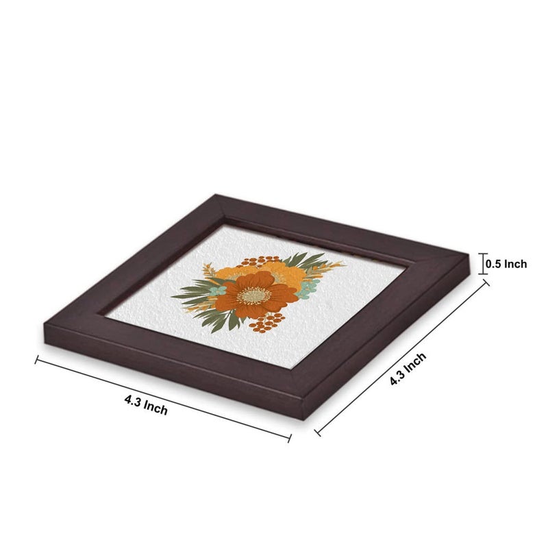 Paper Plane Design Tea Coffee Coaster Set Wooden Decorative Coasters Set. Home and Office Wooden Coasters Pattern 9 - Image 4