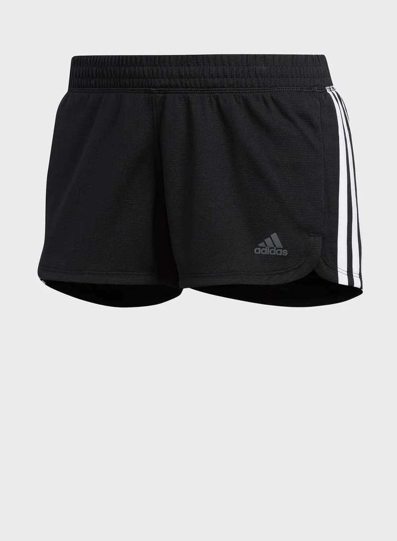 Adidas Pacer 3 Stripe Knit Shorts