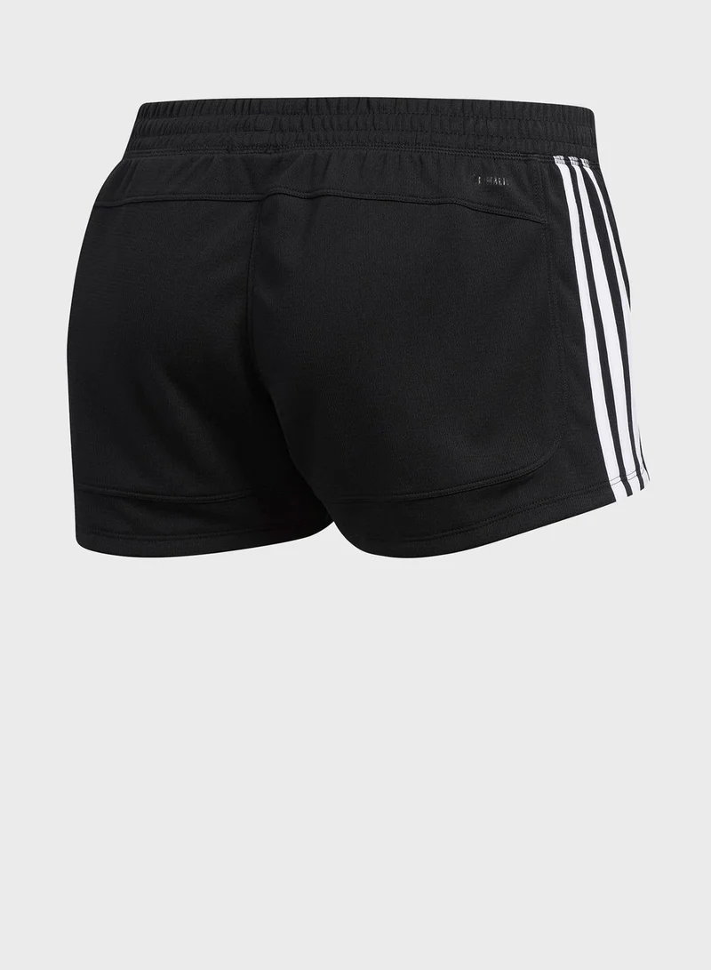 Adidas Pacer 3 Stripe Knit Shorts