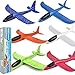 BooTaa 6 Pack Airplane Toys 175 Large Throwing Foam Plane 2 Flight Mode Foam Gliders Birthday Gifts for Kids 3 4 5 6 7 8 9 10 11 12 Year Old Boys Kids Girls Outdoor Yard Family Game Toys - Image 3
