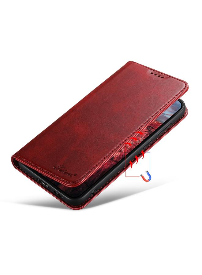 Suteni Case For Samsung Galaxy S24 Ultra 5G Calf Texture Horizontal Flip Leather Phone Case - Image 2
