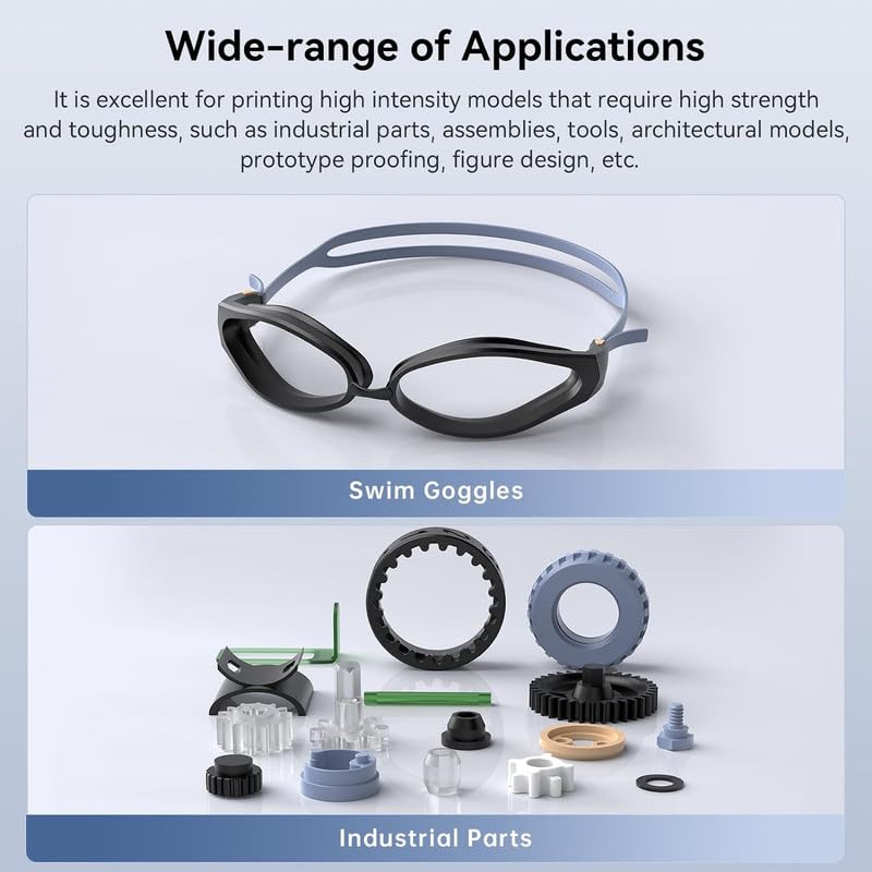 3idea 3D Printer Resin, Upgraded 8K Standard Resin V2, Enhanced Toughness and Strength, Lower-Odor, High Precision 3D Printing Resin for All LCD Resin 3D Printers (White, 1kg) - Image 4