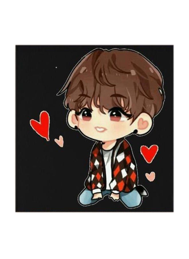 RYN BTS Boy Band MDF Wall Art Multicolour 30x30centimeter - Image 2