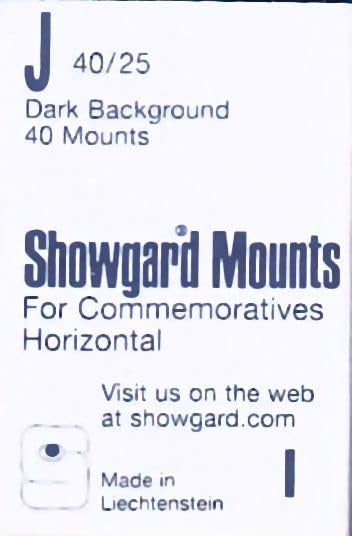 Showgard Pre-Cut Black Stamp Mounts Size J40/25 - Image 4