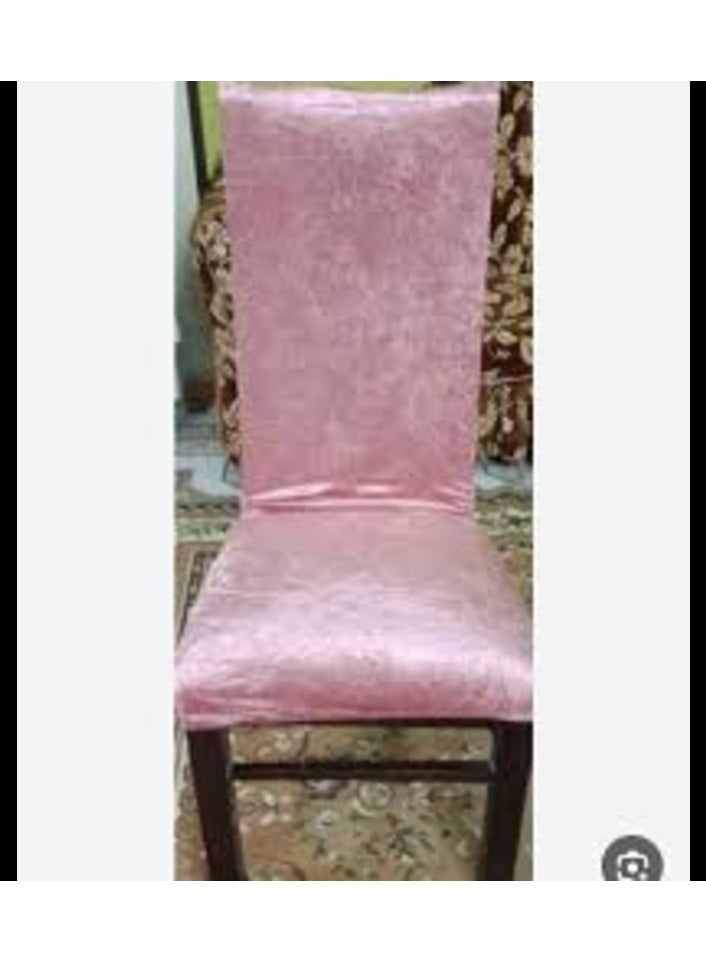 غطاء كرسي سفرة قطيفة (6 قطع) كشمير  - Image 2