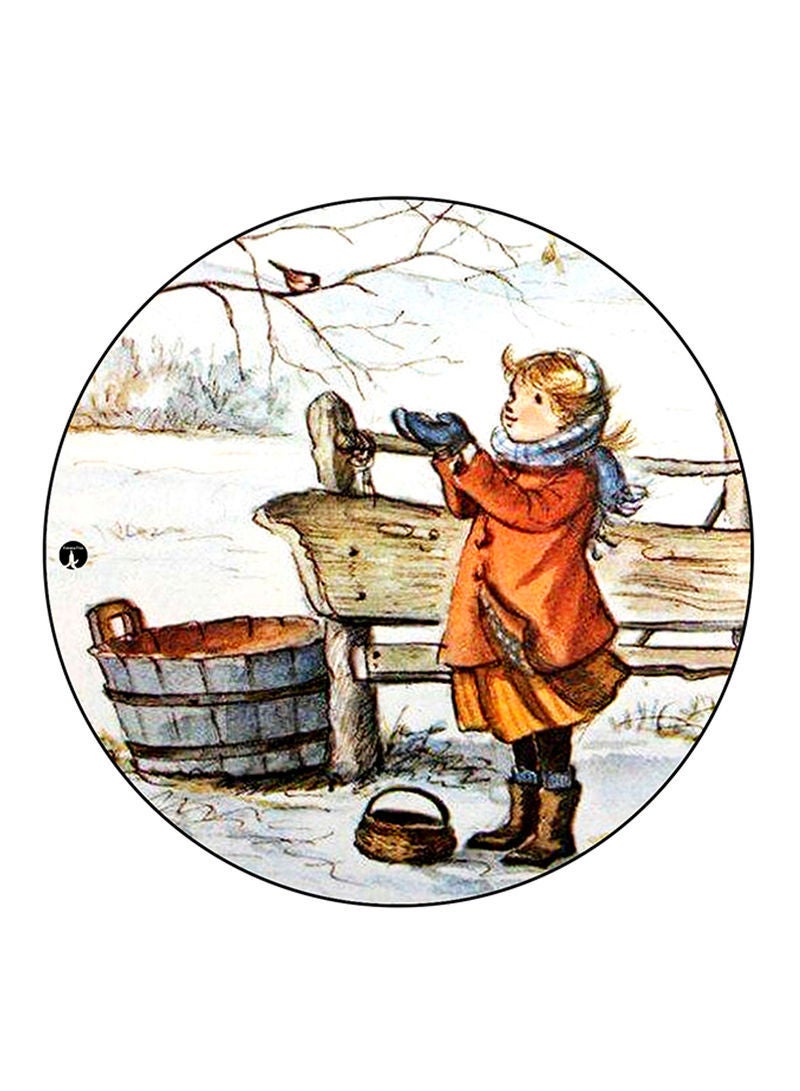 RKN Vintage Art Printed Large Pin Multicolour - Image 2