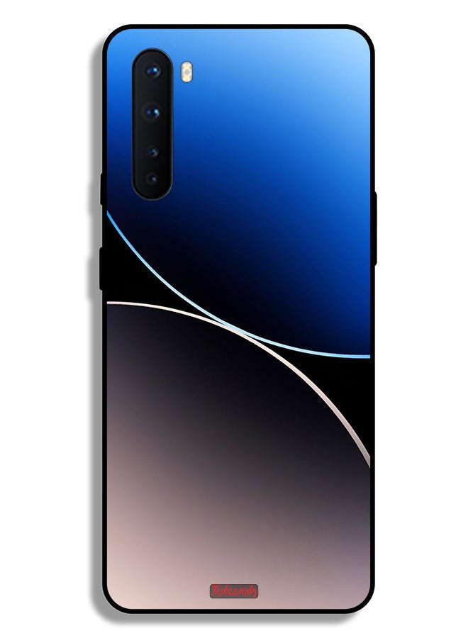 Tolwak OnePlus Nord Protective Case Cover Curve Lines Pattern - Image 2