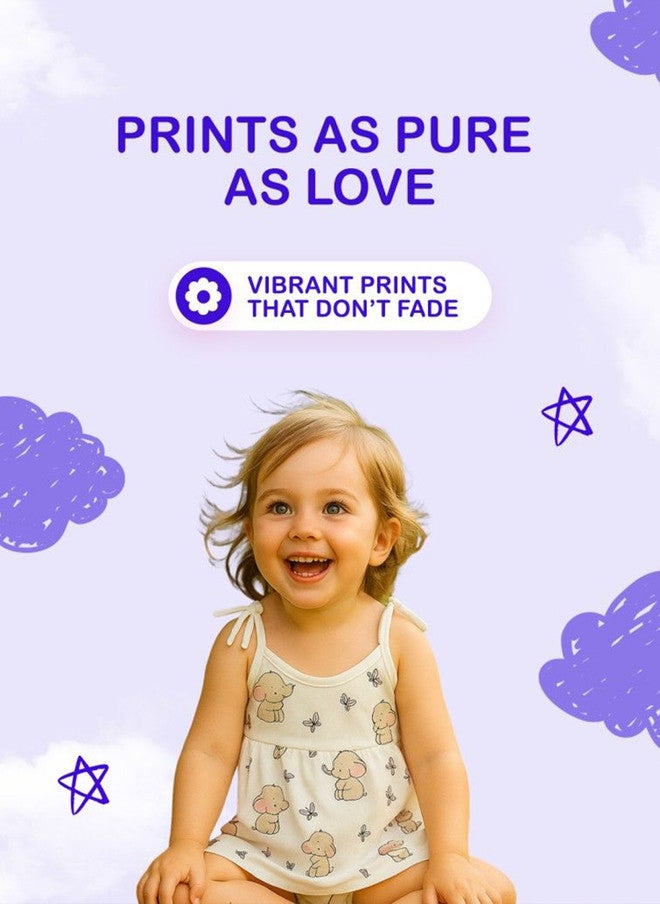 Kidbea Girls Organic Cotton Sleeveless A-Line Dress with Animal Print - Image 4