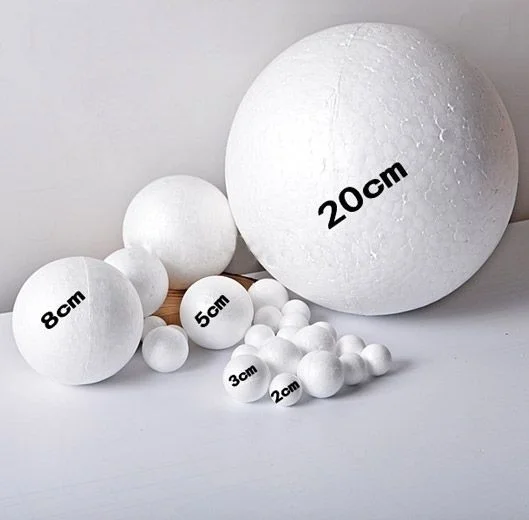 Hobs Styrofoam Foam Ball 10 cm 8 Pieces