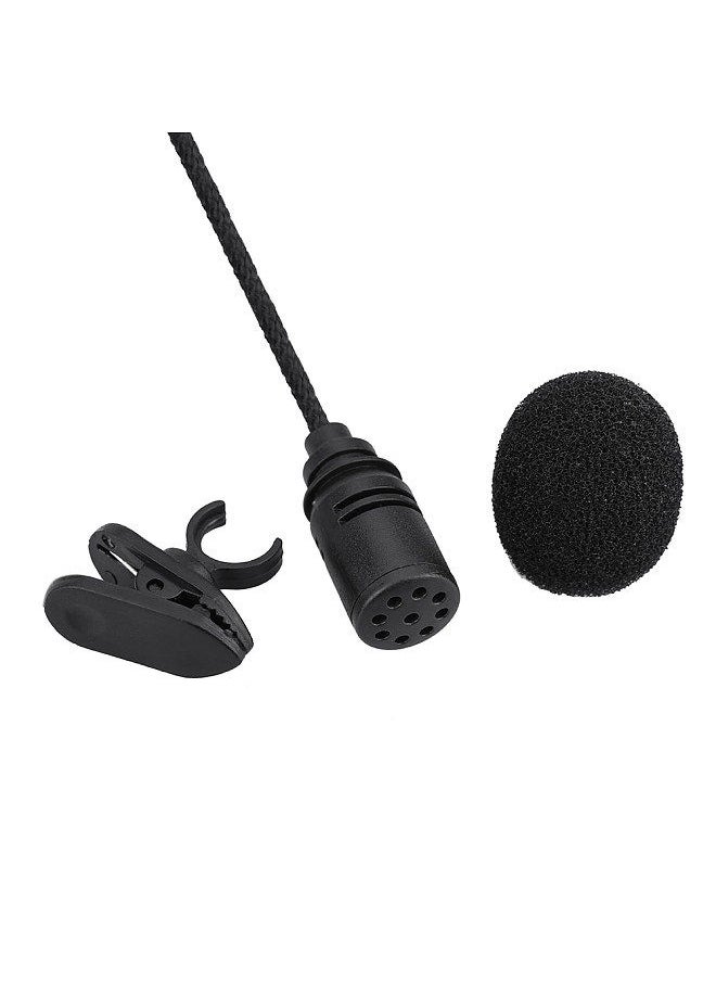 Mini Portable Clip-on Lapel Condenser Microphone Mic Hands-free 3.5mm TS Plug for Computer PC Portable Voice Amplifier Speaker