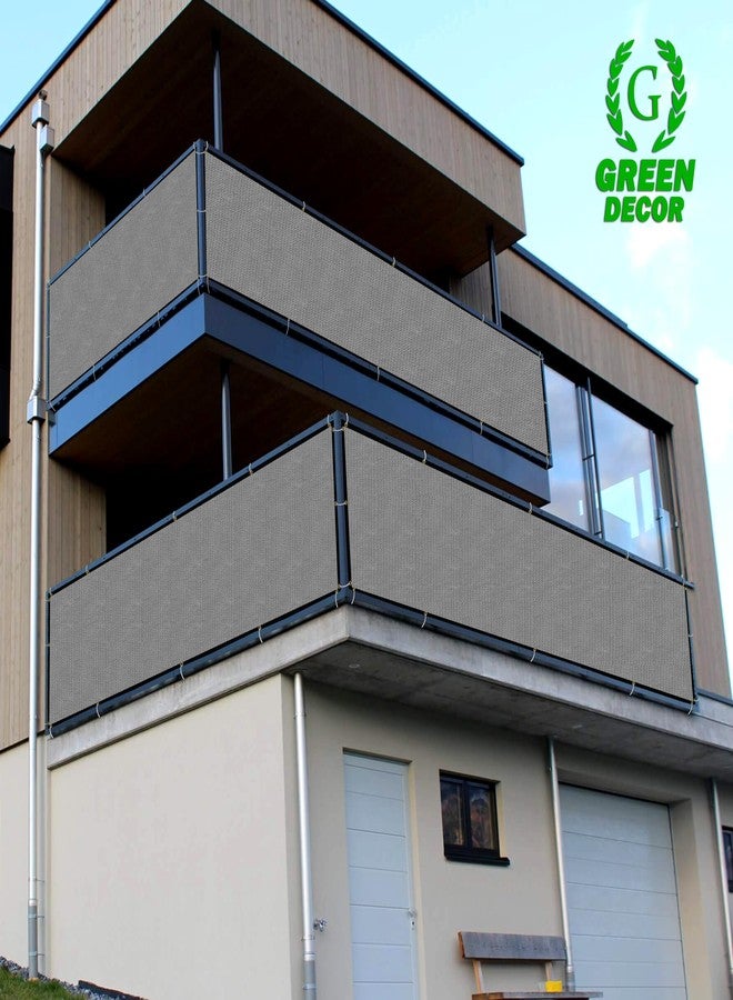 GREEN DECOR HDPE Fabric with Polyester Band Baby Kids Safety Net Protector for Balcony & Staircase Railing Guard,Balcony Stairway Net Baby Safety Products for Indoor&Outdoor(Grey Color, 0.90X4 MTR) - Image 2